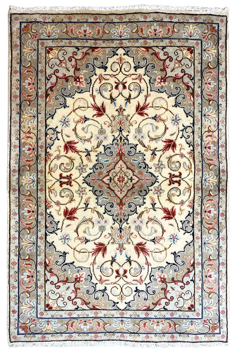 Keshan - Beige (153x105 cm) - German Carpet Shop