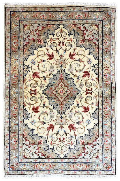 Keshan - Beige (153x105 cm) - German Carpet Shop