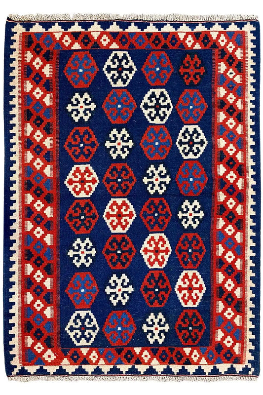 Kilim Qashqai - Multicolor - (146x99 cm) - German Carpet Shop