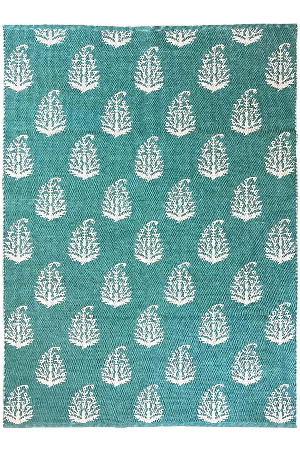 Moderne Kelim - Samak 06 Green - German Carpet Shop