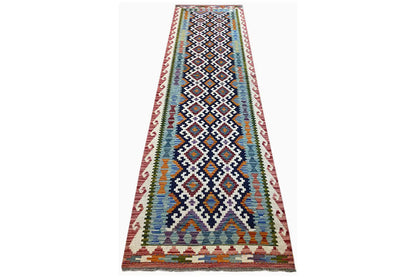 Kelim Afghan Läufer - (296x88cm) - German Carpet Shop
