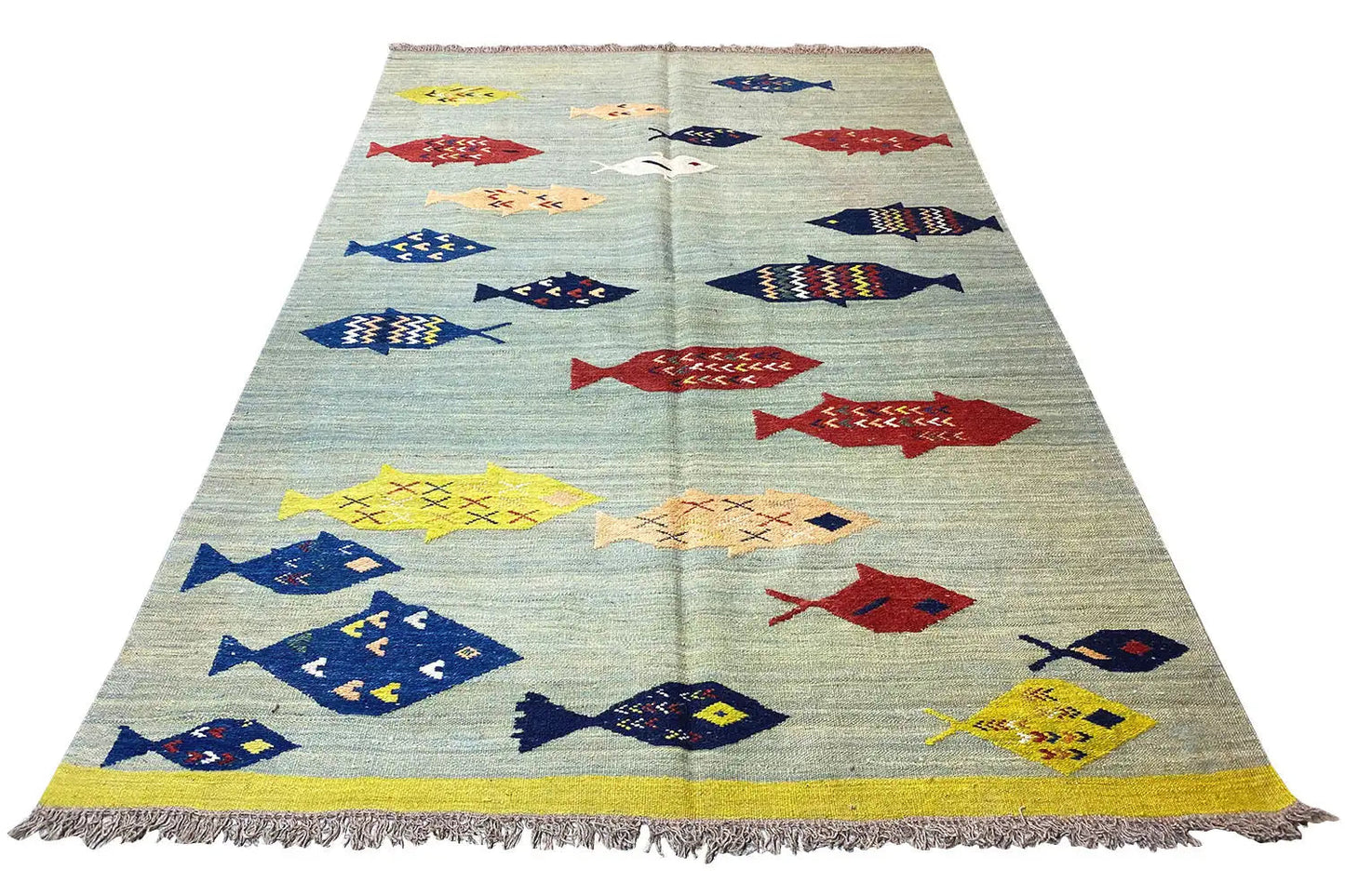 Kelim Qashqai - Multicolor (209x139 cm) - German Carpet Shop