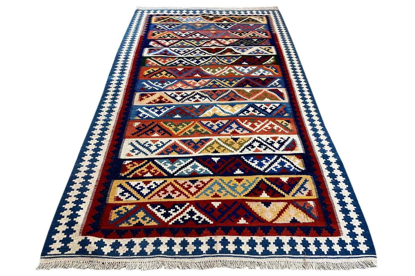  Kilim Qashqai  - 301885 (226x155 cm) - Premium Kelim from German Carpet Shop - Just €350! Shop now at German Carpet Shop