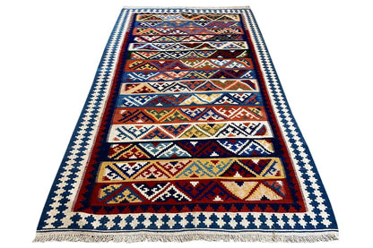  Kilim Qashqai  - 301885 (226x155 cm) - Premium Kelim from German Carpet Shop - Just €350! Shop now at German Carpet Shop