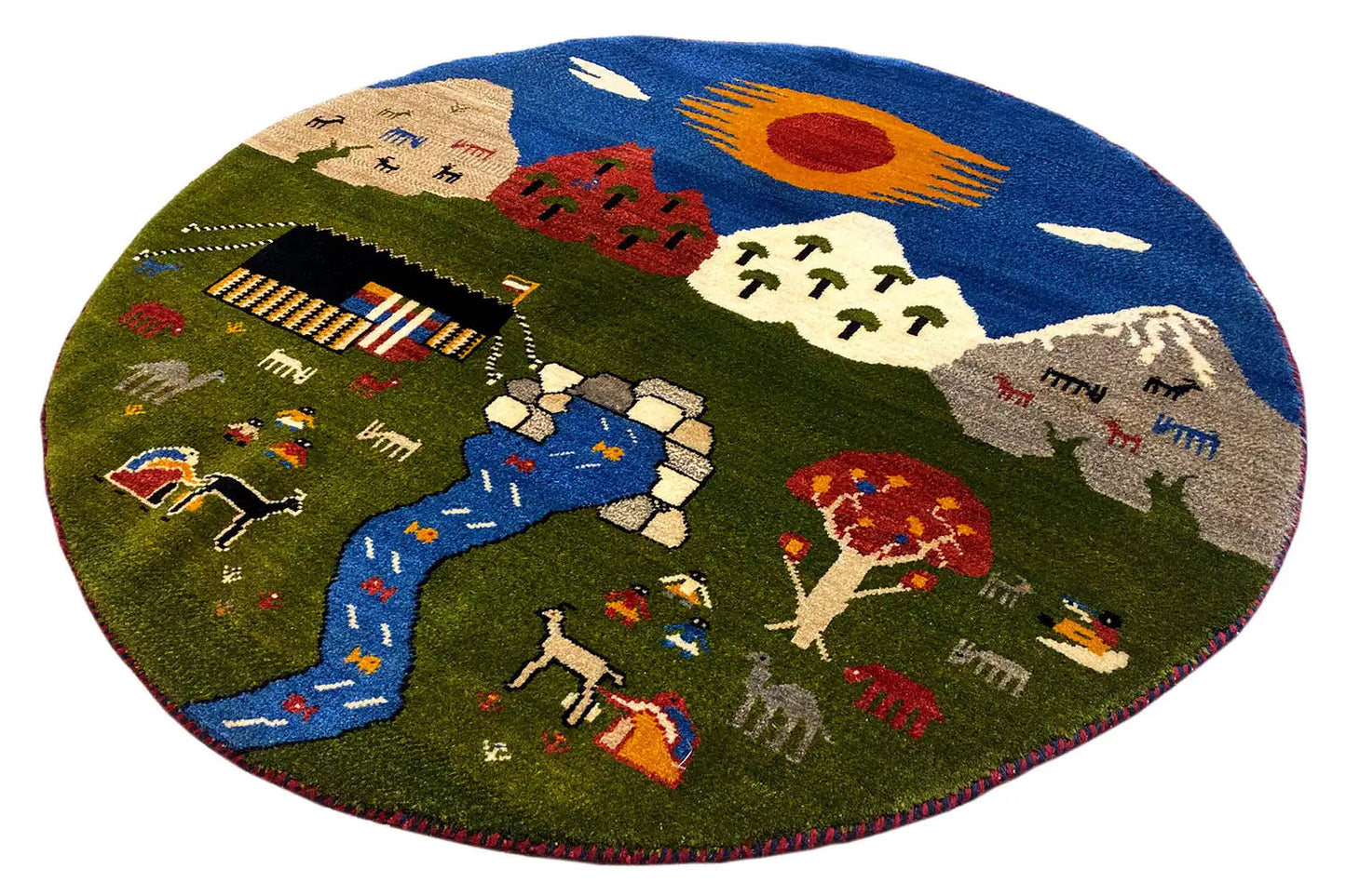 Gabbeh - (101x101cm) - German Carpet Shop