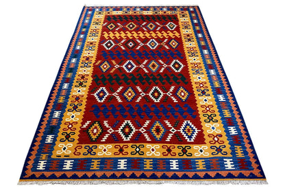  Kilim Qashqai  - 307037 (249x167 cm) - Premium Kelim from German Carpet Shop - Just €359! Shop now at German Carpet Shop