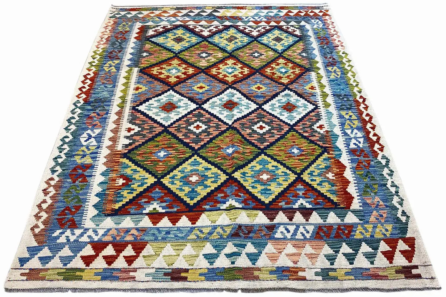 Kelim Afghan - (196x152cm) - German Carpet Shop