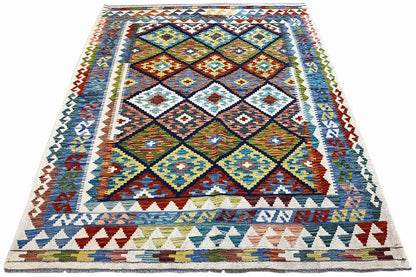 Kelim Afghan - (196x152cm) - German Carpet Shop