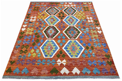 Kelim Afghan - (194x152cm) - German Carpet Shop