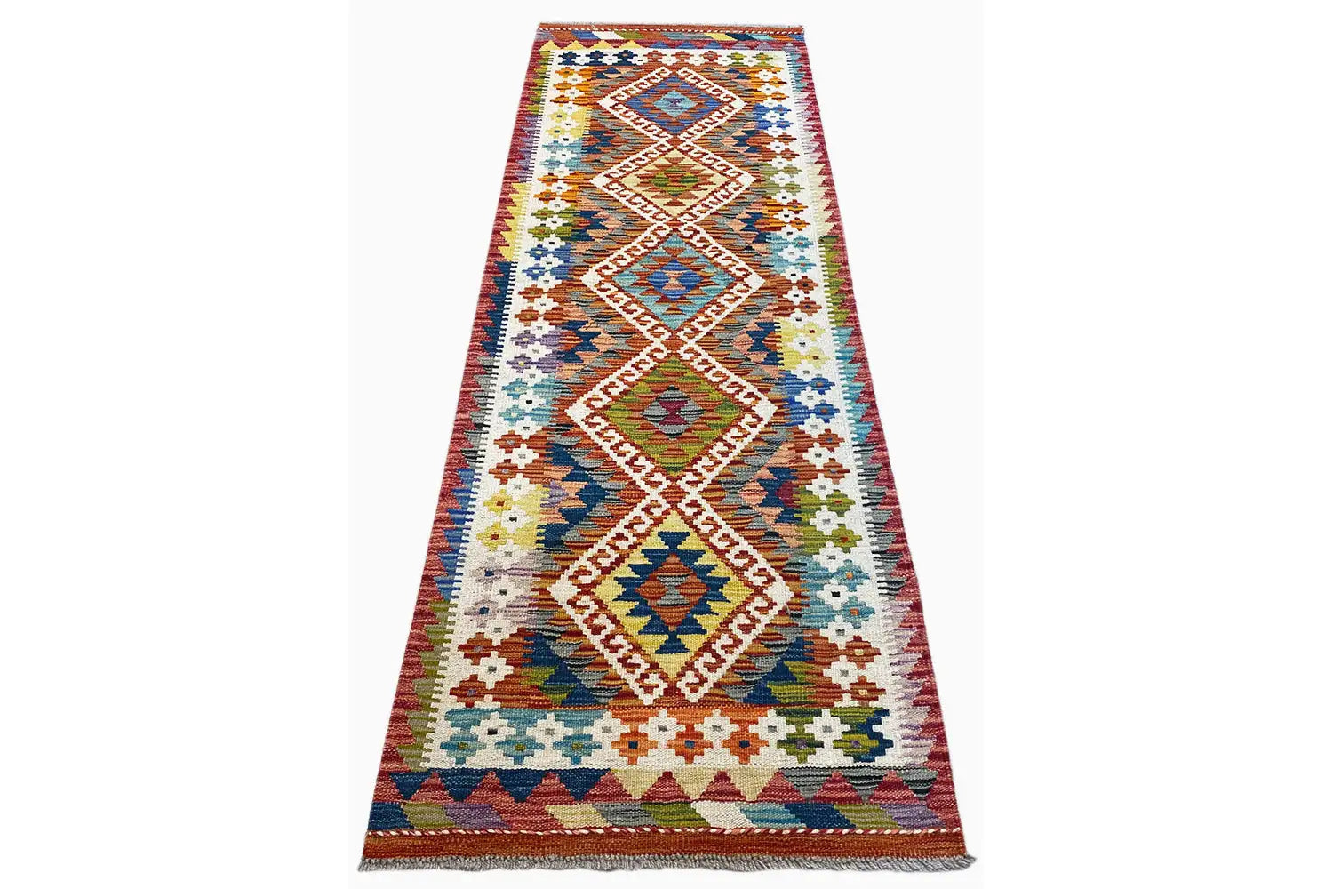 Kelim Afghan Läufer - (192x64 cm) - German Carpet Shop