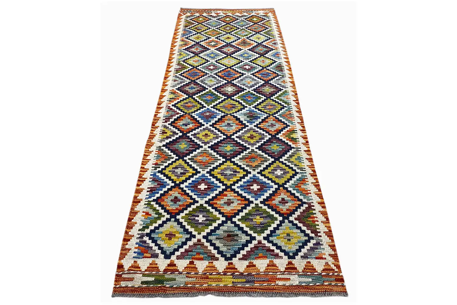 Kelim Afghan Läufer - (198x66 cm) - German Carpet Shop