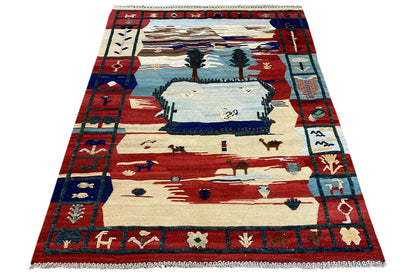  Kilim Qashqai  - 700085 (205x151 cm) - Premium Kelim from German Carpet Shop - Just €449! Shop now at German Carpet Shop