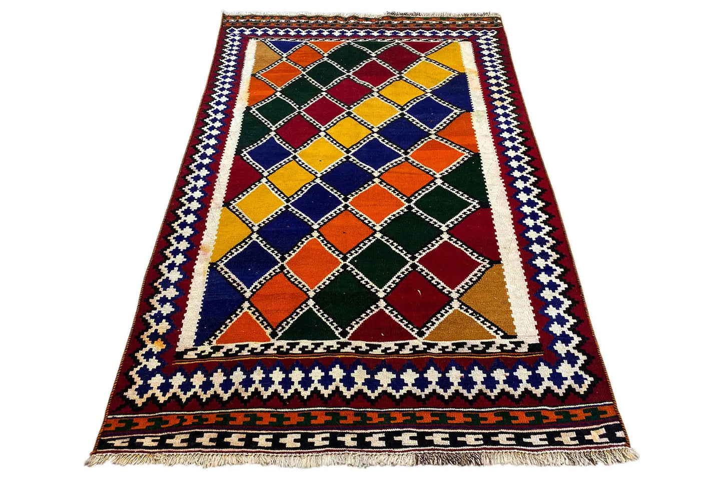  Kilim Qashqai  - 802414 (201x128 cm) - Premium Kelim from German Carpet Shop - Just €289! Shop now at German Carpet Shop