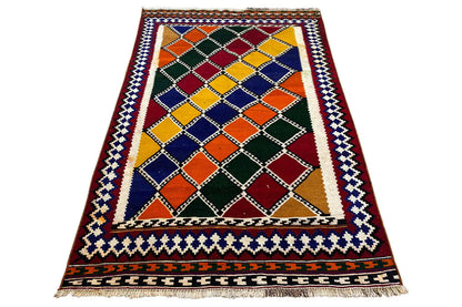  Kilim Qashqai  - 802414 (201x128 cm) - Premium Kelim from German Carpet Shop - Just €289! Shop now at German Carpet Shop