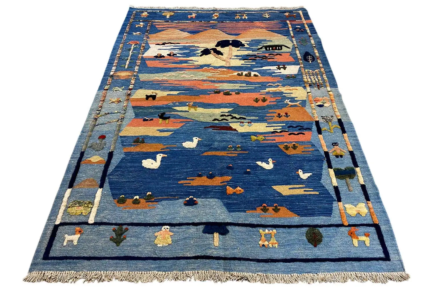  Kilim Qashqai  - 301891 (194x135 cm) - Premium Kelim from German Carpet Shop - Just €449! Shop now at German Carpet Shop