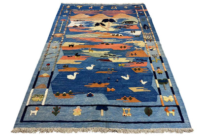  Kilim Qashqai  - 301891 (194x135 cm) - Premium Kelim from German Carpet Shop - Just €449! Shop now at German Carpet Shop