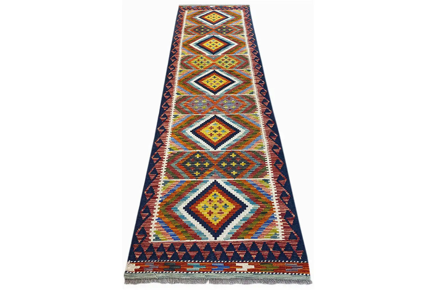 Kelim Afghan Läufer - (289x81cm) - German Carpet Shop