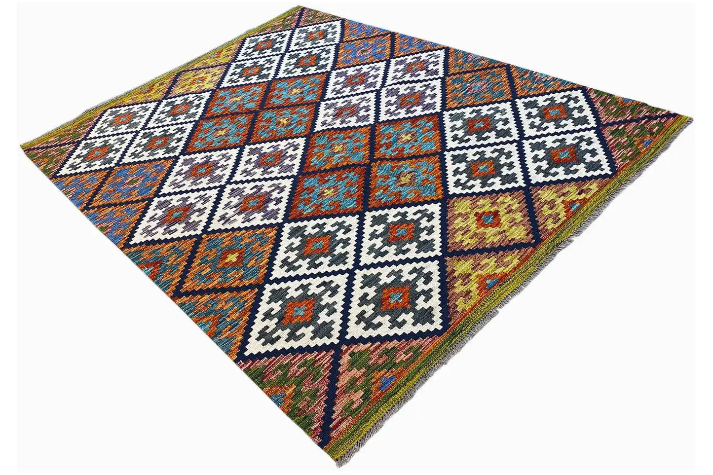 Kelim Afghan - (200x152cm) - German Carpet Shop