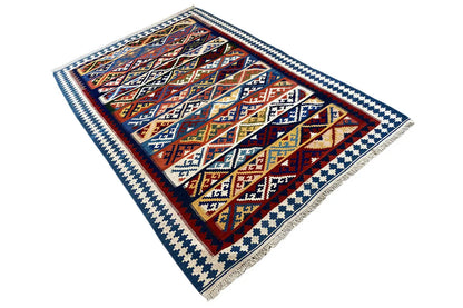  Kilim Qashqai  - 301885 (226x155 cm) - Premium Kelim from German Carpet Shop - Just €350! Shop now at German Carpet Shop