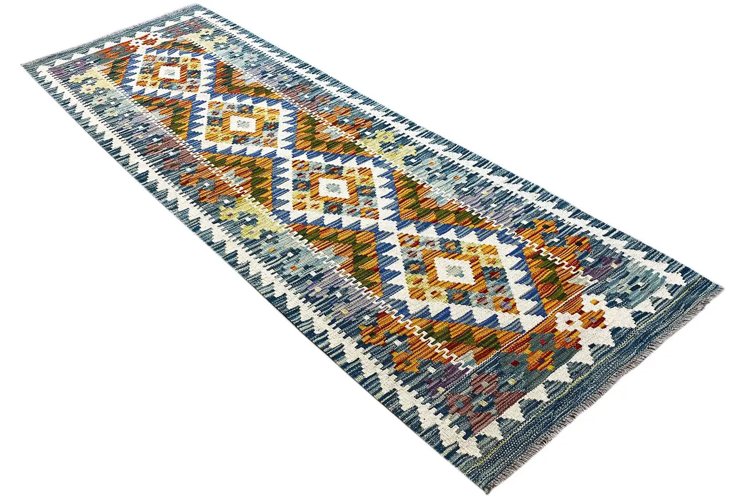 Kelim Afghan Läufer - (181x62 cm) - German Carpet Shop