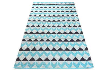 Moderner Kelim - Samak 05 Blue - German Carpet Shop