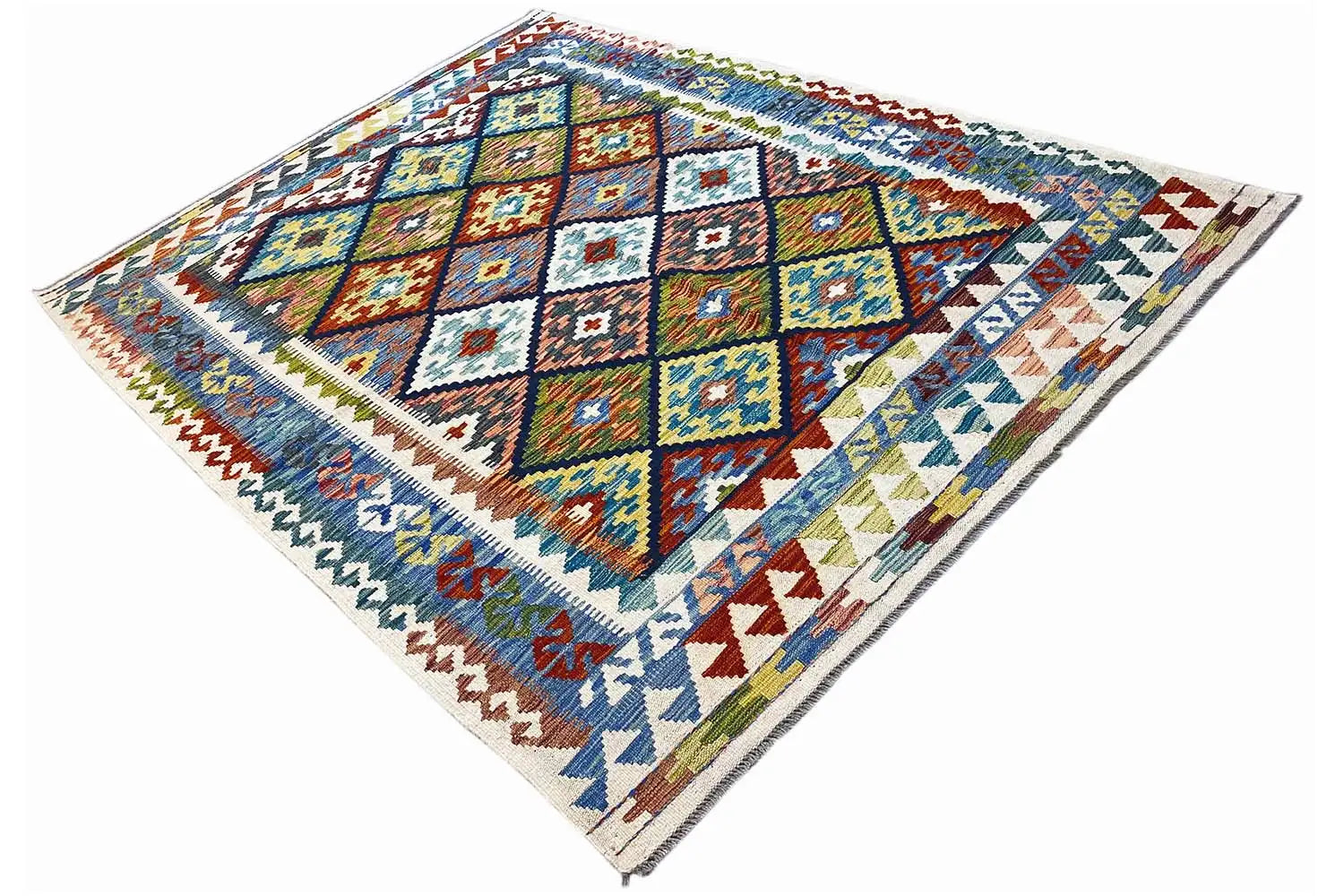 Kelim Afghan - (196x152cm) - German Carpet Shop