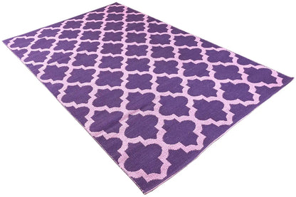 Moderner Kelim - Samak 03 Violet - German Carpet Shop