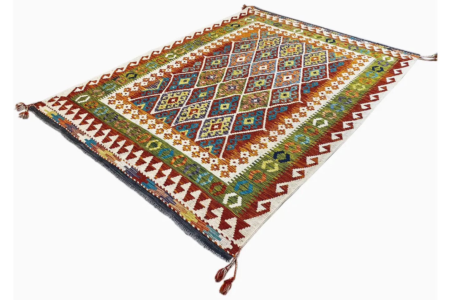 Kelim Afghan - (208x151 cm) - German Carpet Shop