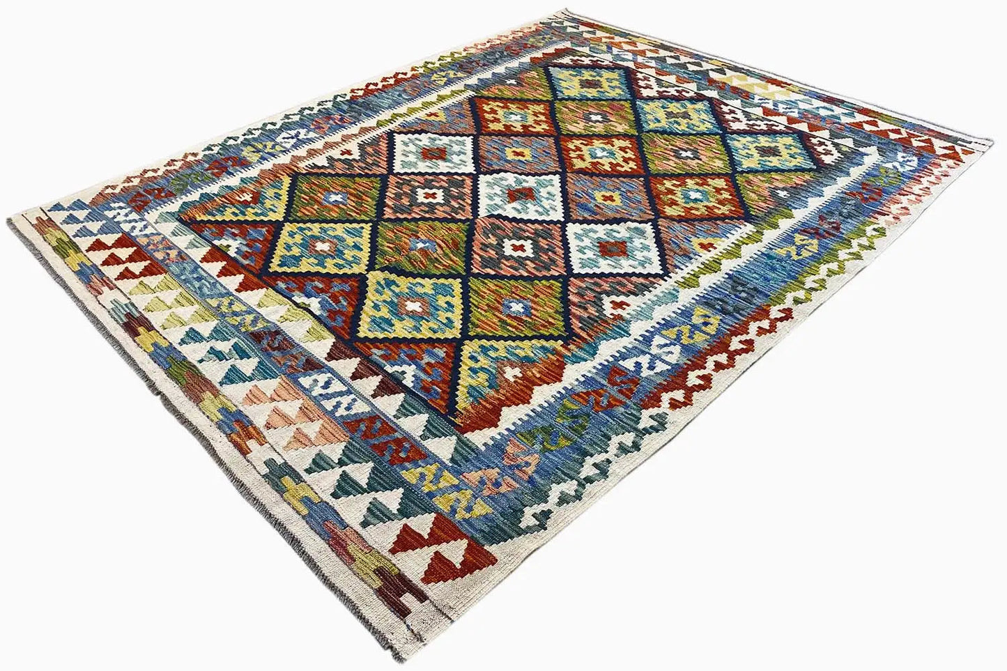 Kelim Afghan - (196x152cm) - German Carpet Shop