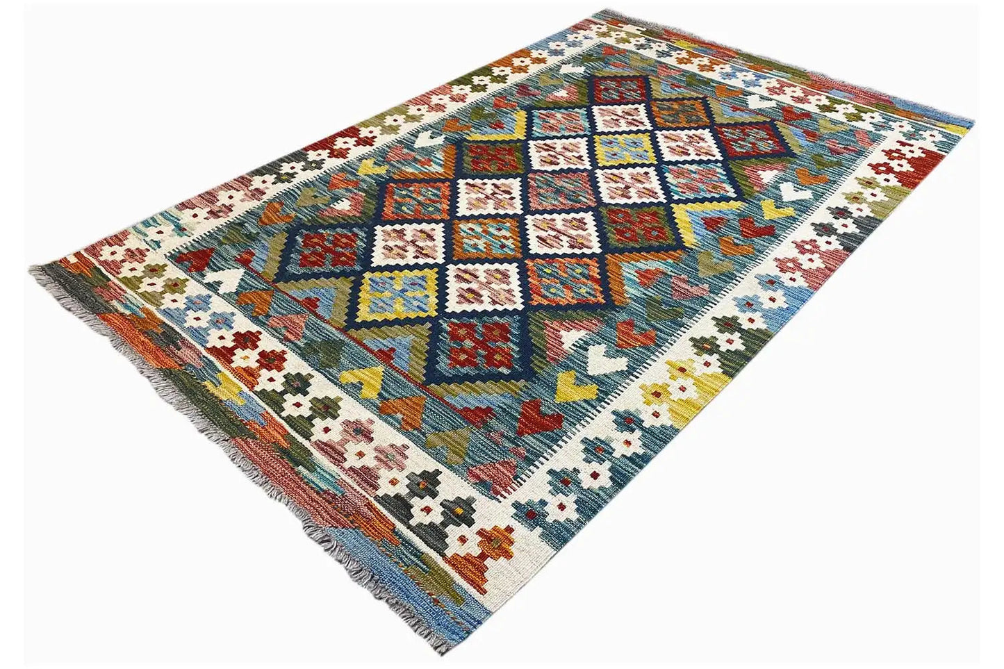 Kelim Afghan - (160x101cm) - German Carpet Shop