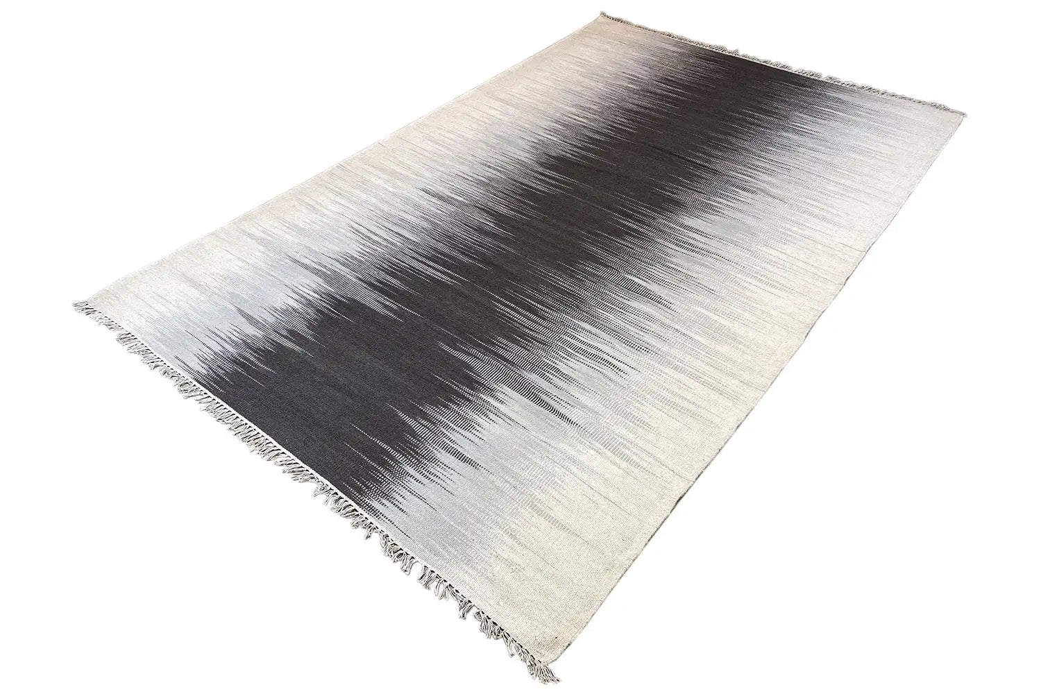 Grau Kelim Teppich - 160x230 cm - German Carpet Shop