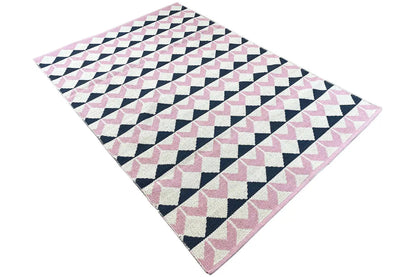 Moderne Kelim - Samak 05 Pink - German Carpet Shop