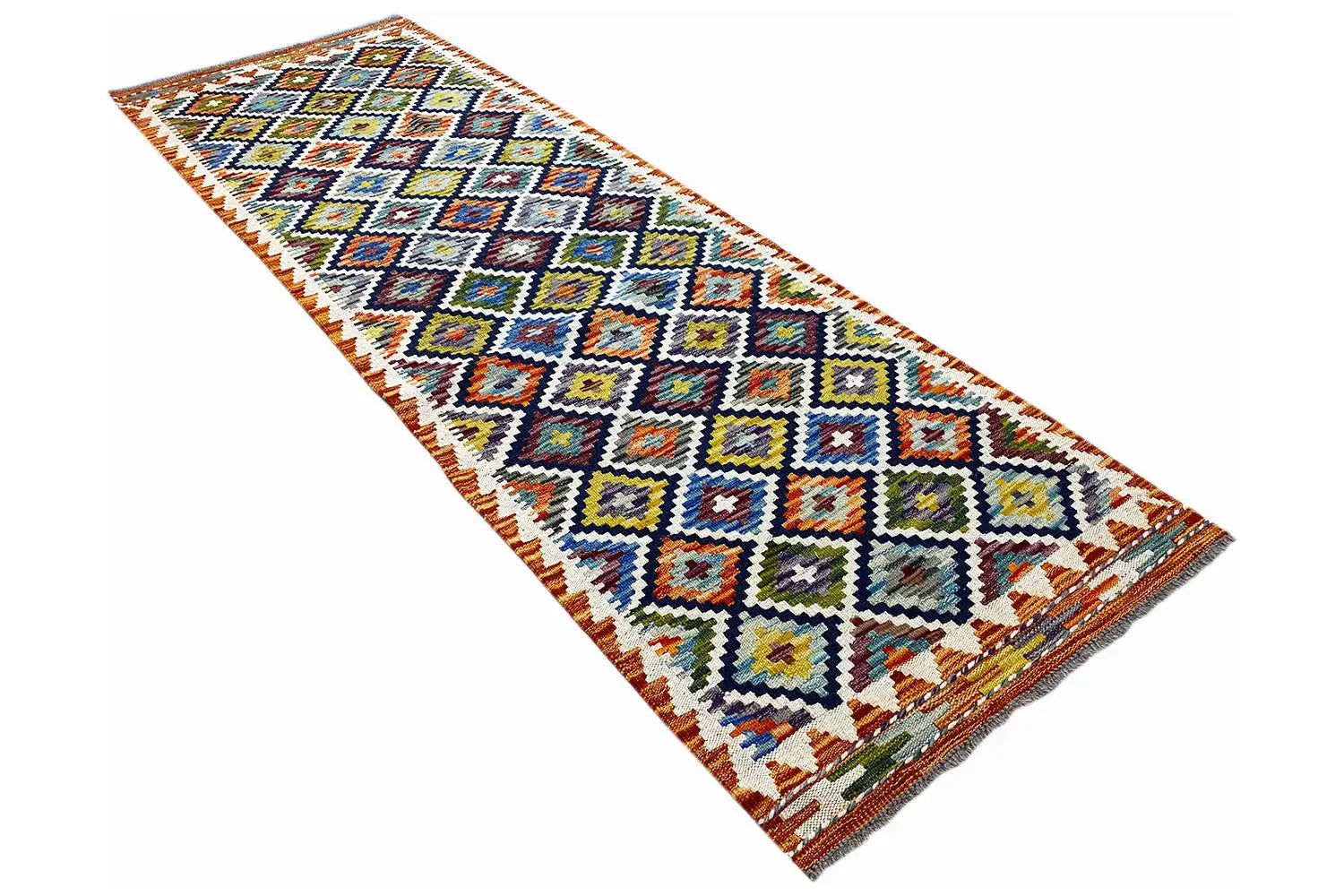 Kelim Afghan Läufer - (198x66 cm) - German Carpet Shop