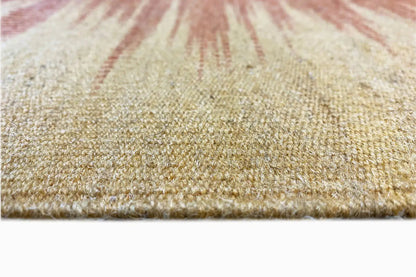 Gelber Kelim Dhurrie Teppich 160x230 cm - German Carpet Shop