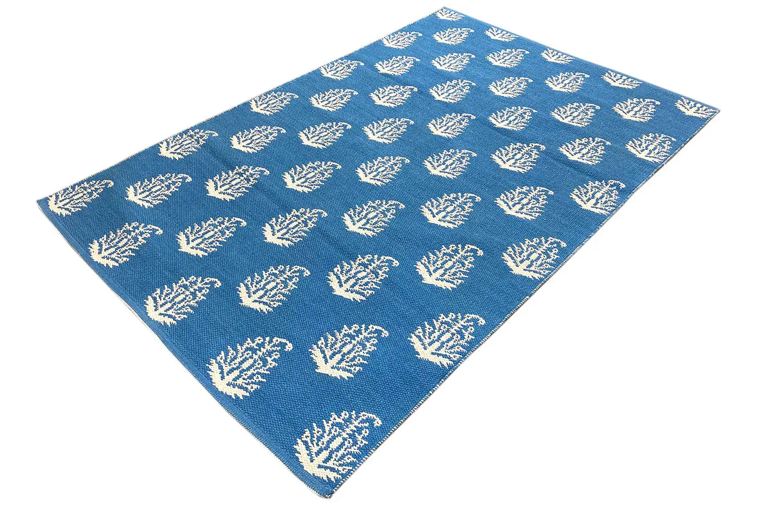 Moderne Kelim - Samak 06 Blue - German Carpet Shop