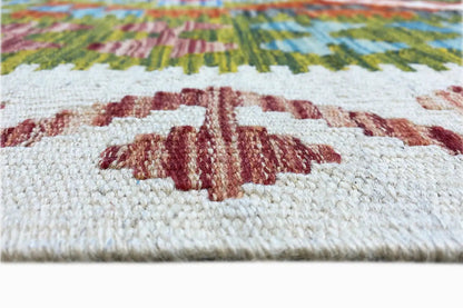 Kelim Afghan - (200x150cm) - German Carpet Shop