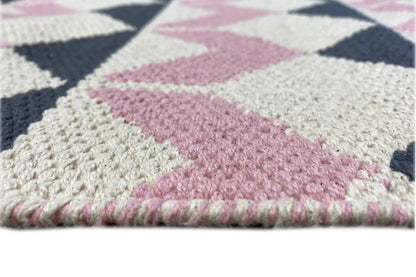 Moderne Kelim - Samak 05 Pink - German Carpet Shop