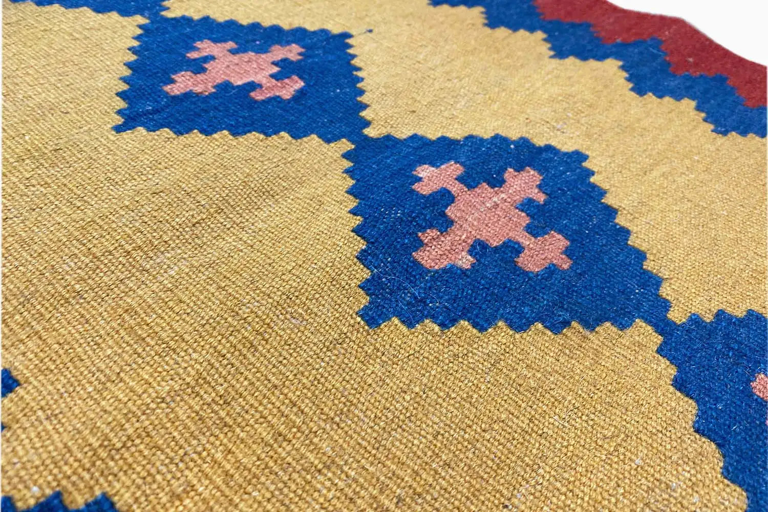  Kilim Qashqai  - 802420 (88X58 cm) - Premium Kelim from German Carpet Shop - Just €75! Shop now at German Carpet Shop