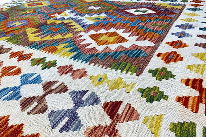 Kelim Afghan - (196x152cm) - German Carpet Shop