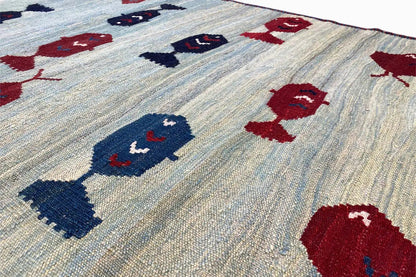 Kelim Qashqai Läufer - (224x94 cm) - German Carpet Shop