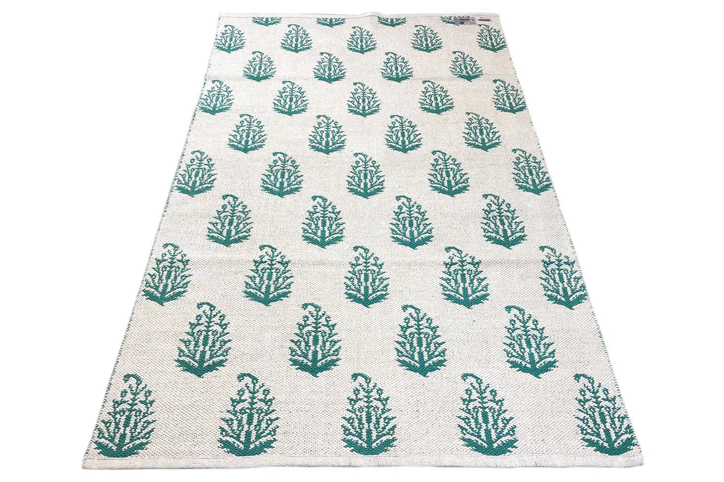 Moderne Kelim - Samak 06 Green - German Carpet Shop