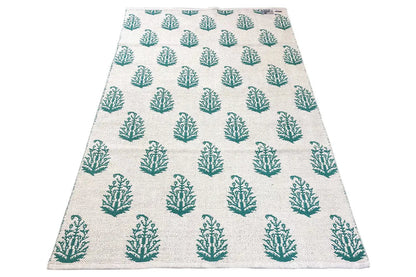 Moderne Kelim - Samak 06 Green - German Carpet Shop