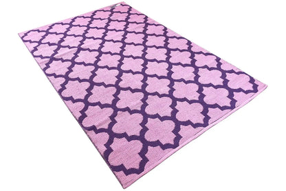 Moderner Kelim - Samak 03 Violet - German Carpet Shop