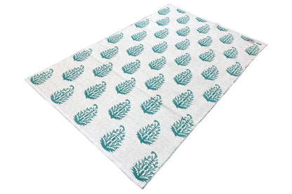 Moderne Kelim - Samak 06 Green - German Carpet Shop