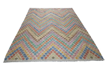 Kelim - Afghan (298x210 cm) - German Carpet Shop