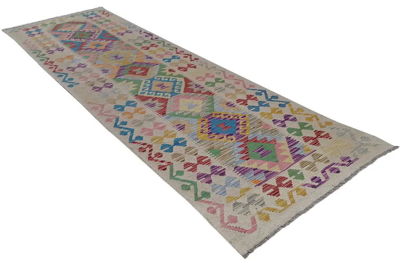 Kelim - Afghan (289x86 cm) - German Carpet Shop