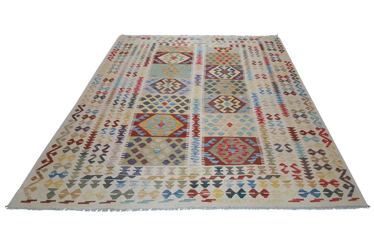 Kelim - Afghan (252x198 cm) - German Carpet Shop