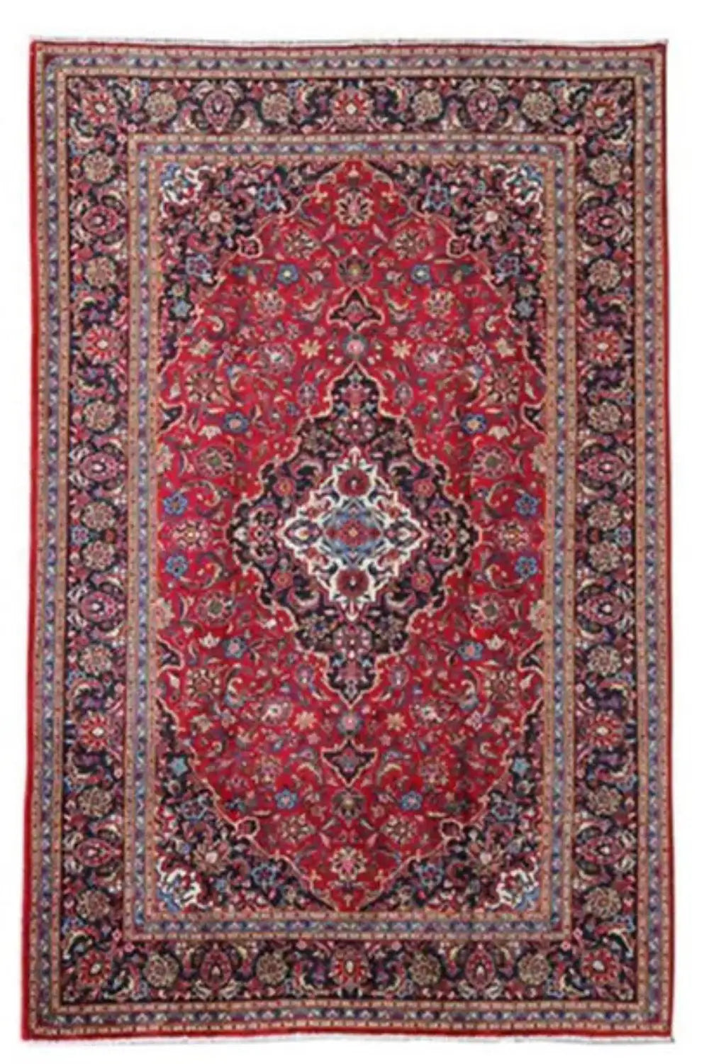 Keshan - Rot (297x201 cm) - German Carpet Shop