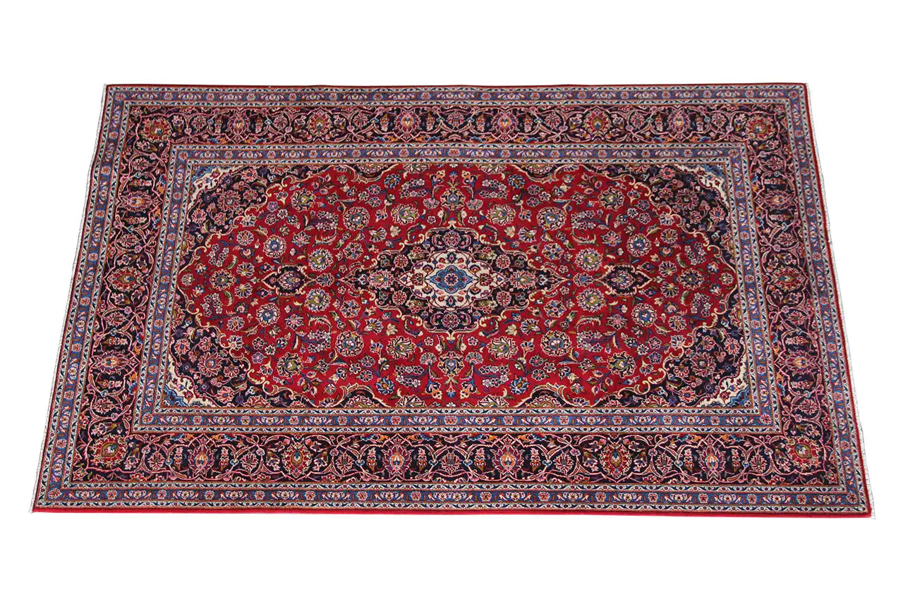 Keshan - Rot (307x206 cm) - German Carpet Shop