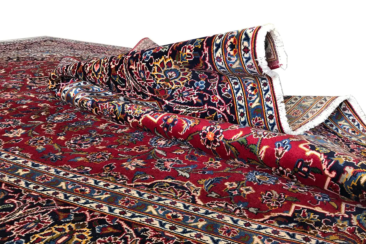 Keshan - Rot (307x206 cm) - German Carpet Shop